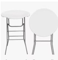 Table pliante moderne en acier inoxydable pour l'extérieur, disponible en 4 pieds, 6 pieds, 8 pieds et 10 pieds, avec plateau en plastique