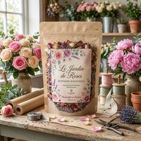 Sachet refermable en PET/VMPET/PE avec logo personnalisé pour l'emballage de chips et de pot-pourri botanique parfumé