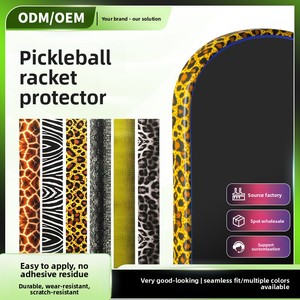 Nouvelle protection de bord de <span class=keywords><strong>raquette</strong></span> de pickleball pour enfants, motif animalier, en TPU extensible, anti-collision, anti-abrasion, antidérapante, tendance - Product Image 5