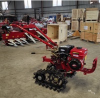 Mini tractor cultivador de gasolina de 7HP/170F con doble cadena, microcultivador, máquina para cultivar el suelo.