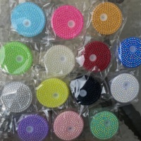 Couvercles de bocaux Mason réutilisables multicolores de haute qualité avec strass brillants et trou pour paille, pour gobelets et tasses de 16 oz