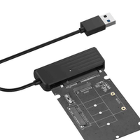 Kabel Adaptor USB 3.0 ke Micro SATA 7+9 16 Pin 1.8" 90 Derajat Sudut Miring Tembaga Murni untuk Hard Disk/SSD 10cm Berkualitas Tinggi