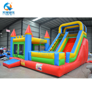 Château gonflable géant en PVC pour cour, toboggan combiné, trampoline pour enfants, maison de saut, événements en plein air, Tianxu - Product Image 2