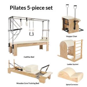 Chaise Wunda en bois de chêne et d'érable, combo stepper et baril d'échelle pour la maison, le studio de yoga et l'entraînement de fitness du tronc - Product Image 5