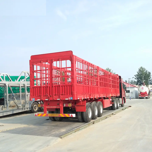 Semirremolque de Almacén de 3 Ejes de Alta Calidad, Nuevo, de 60 Toneladas, con Rejas para Carga - Product Image 1