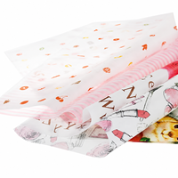Papier d'emballage personnalisé 17 g/m², papier de soie floral, papier cadeau