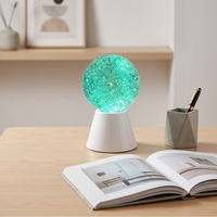 Lámpara LED de Bola de Cristal con Brillo Ambiental, Luz Nocturna RGB que Cambia de Color para Decoración de Escritorio o Sala de Juegos