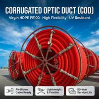 Tuyau en PEHD anti-UV COD 4-7 voies SN8 pour système de protection de câbles télécoms à fibres optiques souterrains
