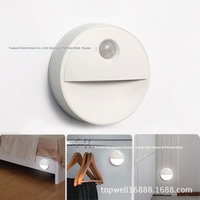Lampe de nuit intelligente à batterie, contrôle par application, pour armoire, chambre, couloir, escalier, sécurité sans fil, produit transfrontalier très vendu