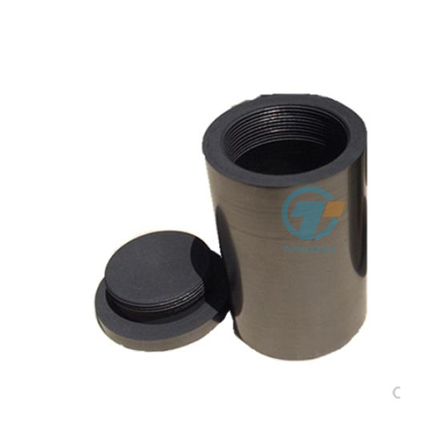 Лабораторный аналитический графитовый тигель высокой чистоты с резьбовой крышкой