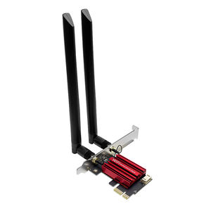 Adaptateur WiFi AC1200 PCIe X1 avec <span class=keywords><strong>Bluetooth</strong></span> 4.0 double bande 2,4 GHz 5 GHz DW1820, <span class=keywords><strong>carte</strong></span> réseau sans fil pour ordinateur de bureau - Product Image 1