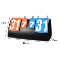 4-Digit skor skor 1-99 Portable Tabletop Flip pencetak skor Flipper untuk voli basket tenis meja