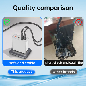 Chất lượng cao gan 100W PD QC3.0 USB sạc Loại C 4 cổng cho điện thoại di động máy tính xách tay PD USB tường Sạc Adapter - Product Image 6