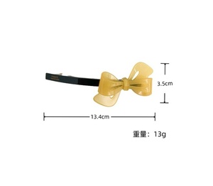 French MultiColor Acrylic Rhinestone Bowknot Hairpin Elegant Bridal Party Prom Hair Accessories for Women's Hair Decoration - Product Image 2