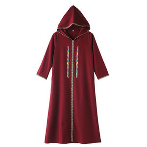 Vestido Largo Musulmán Modesto para Niñas de 3 a 14 Años, Abaya Cerrada con Bordado y Capucha, Abaya Informal Islámica para Niños, Estilo Halloween, <span class=keywords><strong>Marruecos</strong></span>, Dubái, Turquía - Product Image 6