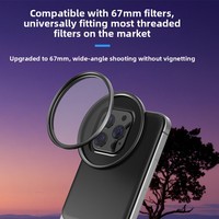 Support de filtre magnétique 67 mm pour iPhone 14/15/16, kit polarisant et filtrant la lumière pour l'exportation transfrontalière