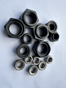 Chất lượng tốt màu đen <span class=keywords><strong>S45C</strong></span> cứng khóa <span class=keywords><strong>Nut</strong></span> Lớp 8 Chất lượng cao Lập Dị <span class=keywords><strong>Nut</strong></span> cho đường sắt chống nới lỏng bánh xe <span class=keywords><strong>Nut</strong></span> cho xe tải - Product Image 5