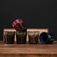 Tasses à thé en céramique faites à la main en usine, 200 ml, service à thé et café en argile céramique, ensemble de tasses à thé Kung Fu