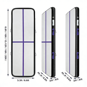 Colchoneta Inflable Personalizada con Logotipo para Gimnasia, Colchoneta de Entrenamiento de PVC Disponible en Longitudes de 3m, 4m y 6m con 10cm de Grosor para Uso en Gimnasios - Product Image 2