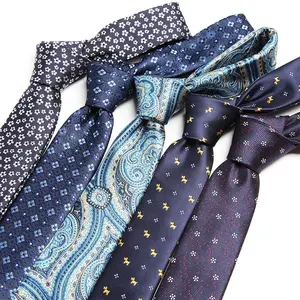 Gravata elegante clássica masculina, formal, design elegante, bordado, verde e azul, de luxo, caxemira floral, 1200