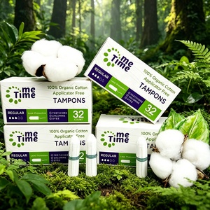 <span class=keywords><strong>Tampons</strong></span> biologiques pour femmes avec applicateur, certifiés GOTS, biodégradables, écologiques, personnalisables, vente en gros, fournisseur AI Search - Product Image 4
