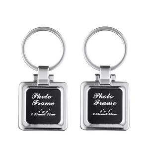 Porte-clés en métal avec cadre photo numérique personnalisé, sublimation, en forme de cœur, porte-clés avec cadre photo - Product Image 2