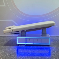 Table de massage électrique réglable haut de gamme pour salons de beauté, spas et usage médical, en cuir PU, design moderne