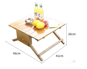 Ensemble de <span class=keywords><strong>table</strong></span> de pique-nique portable en pin avec panier en bois et design pliable pour les sorties en plein air, la <span class=keywords><strong>valise</strong></span> se transforme en <span class=keywords><strong>table</strong></span> de pique-nique - Product Image 3