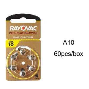 Batería para audífonos <span class=keywords><strong>RAYOVAC</strong></span> PEAK PERFORMANCE A10 Zinc Air - Product Image 1