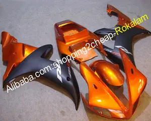 Kaporta kiti Yamaha YZF1000 R1 2002 2003 YZF 1000 02 03 YZFR1 YZF-R1 turuncu siyah motosiklet Fairings Set