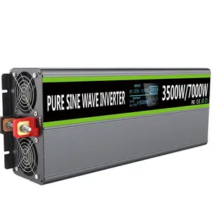 12v 110v 3500w inverter gelombang sinus murni dengan LCD display