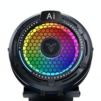Refroidisseur de téléphone portable F47 avec écran numérique, lumière RGB, dissipation de chaleur pour smartphone, support de bureau