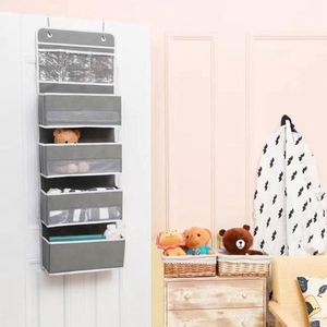 Organizador de Pared Plegable, Resistente, Sostenible, Multifuncional, Impermeable, de PVC, de 4 Niveles, con Gancho para Puerta, Transparente, Grande - Product Image 3