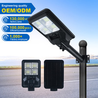 Lampadaire solaire tout-en-un KCD 60W 6000 Lumens intégré IP65 étanche pour extérieur avec capteur crépusculaire