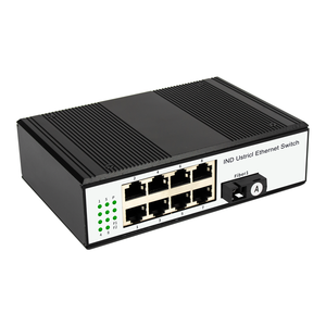 Commutateur Ethernet industriel à fibre optique PoE 8 ports 100Mbps commutateur Ethernet sur rail DIN avec <span class=keywords><strong>IEEE802</strong></span>.<span class=keywords><strong>af</strong></span>/at 96W PoE IP40 pour port SC-40 185 °F - Product Image 1