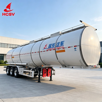 Semi-remorque citerne en alliage d'aluminium léger et optimisé pour le transport de cire liquide brute Fischer-Tropsch