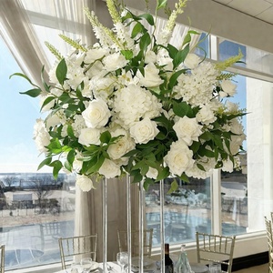 HK-FB028 Centro de Mesa con Bola de Flores Artificiales de Seda para Boda, Arreglo Floral Grande, Bola de Flores para Eventos - Product Image 6