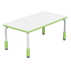 Nuovi mobili designChildren per bambini in plastica rettangolare per bambini tavolo da studio per bambini sedia da tavolo Set