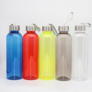 Botella de agua para deportes al aire libre de EE. UU. 550ml con asa y pulido sin BPA a prueba de fugas para viajes - Product Image 1