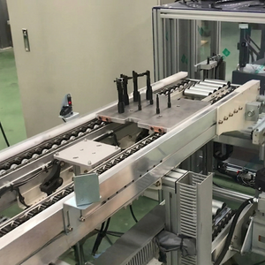 Modular Double Speed Chain Conveyor System for Electronic Device Assembly featuring High Speed Handling and Precise Station Stop - Product Image 1