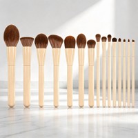 Set Kuas Lacquer untuk Salon dan Rias Studio, 30 Buah Kit Lengkap untuk Wajah, Mata, dan Bibir