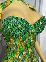 Robe longue élégante en strass pour femme, idéale pour anniversaire, remise de diplôme, soirée, cocktail, bal de promo, dîner, tenue de soirée sirène pour hôtesse ou chanteuse