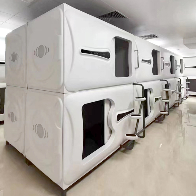 Hot Sale Modern ABS Hotel Capsule Sleeping Pod Bunk Bed for School Bedroom Smart Commercial Use Capsule Beds