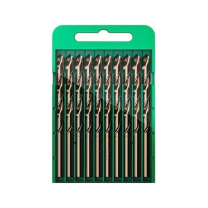 Shengda Twist Drill Bit Set 10 Pc Hexagonal Shank Gold Finish For Metal Drilling - Product Image 1