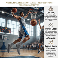 Chaussettes de sport antidérapantes professionnelles à compression avec grip en silicone pour le basketball, le football et la gym