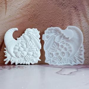 Moule en silicone pour décoration murale de récolte de fruits et légumes M54001, en plâtre et ciment - Product Image 2