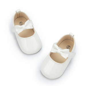 Nouvelle arrivée de robe d'été en cuir PU avec nœud papillon 0 18 <span class=keywords><strong>Mois</strong></span> Prince Party Baby Girl Shoes - Product Image 2