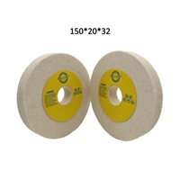 Disque de polissage en feutre de laine Dongma haute densité de 6 pouces (150 mm) de diamètre pour le polissage à la cire des surfaces en acier inoxydable, cuivre, verre et céramique