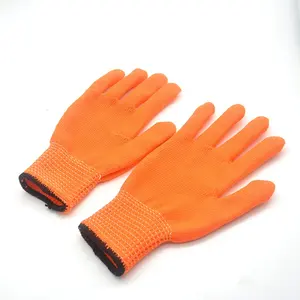 CRESTONE Polyester Einseitiger Punkt Rutsch feste Latex-Sicherheitsmechaniker-Arbeits handschuhe für Seile