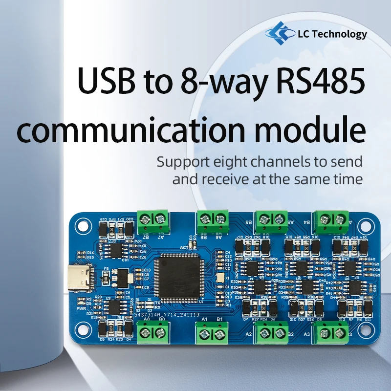 CH348L USB to Eight Channel RS485 Communication Module| Alibaba.com